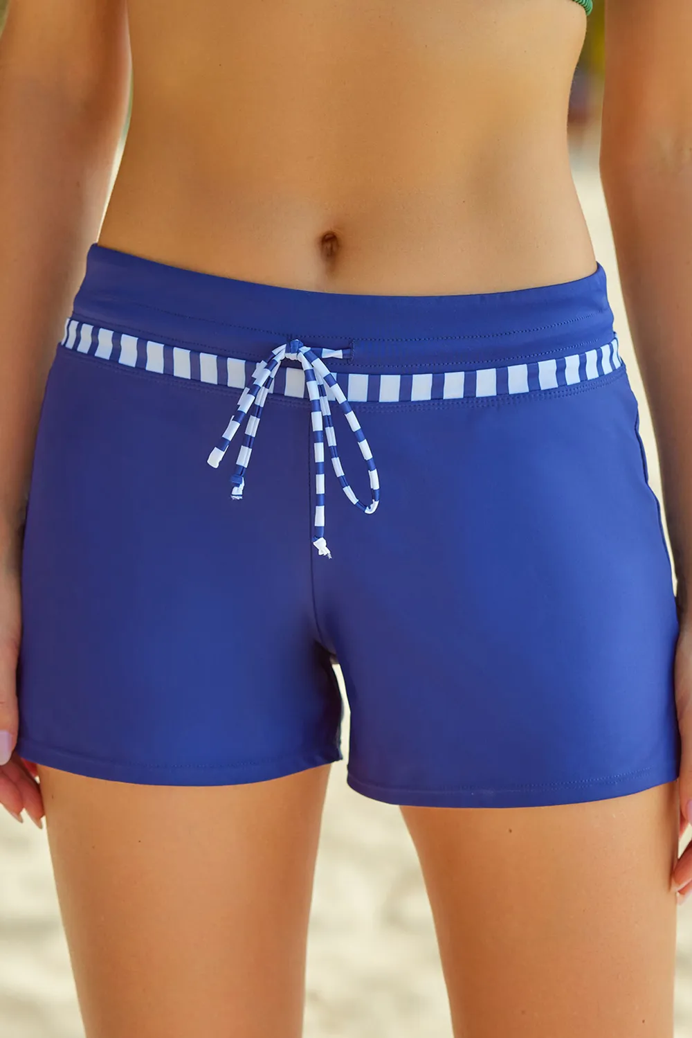 Full Size Run Contrast Drawstring Swim Bottoms, image 6