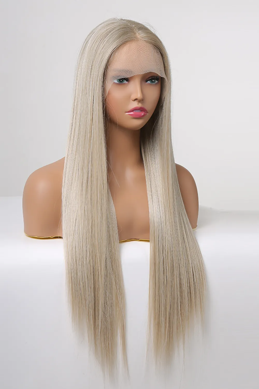 13*2" Lace Front Wigs Synthetic Long Straight 27" 150% Density, image 3