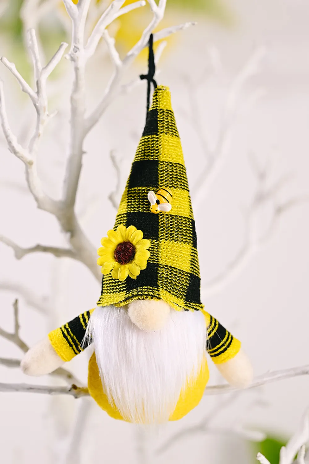 Random 4-Pack Sunflower Faceless Gnome Ornaments, image 3