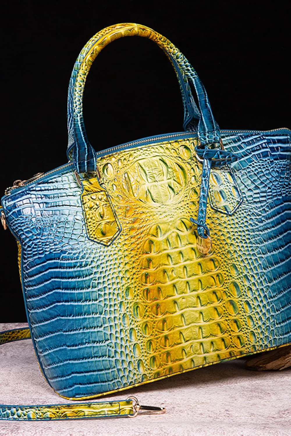 Gradient PU Leather Handbag, image 15