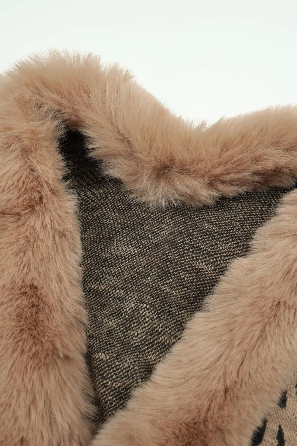 Leopard Open Front Poncho, image 16
