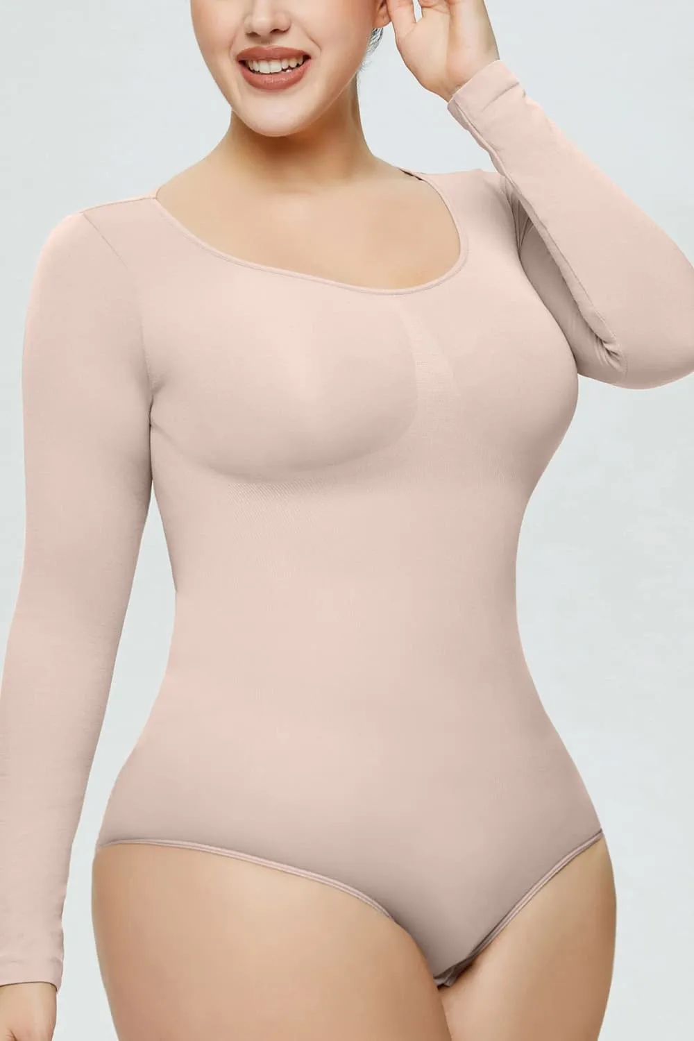 Long Sleeve Shaping Bodysuit, image 10