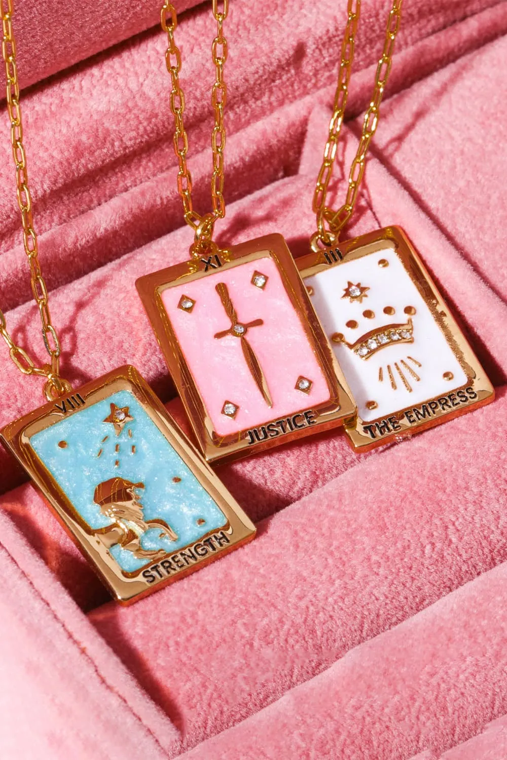 Tarot Card Pendant Copper Necklace, image 2