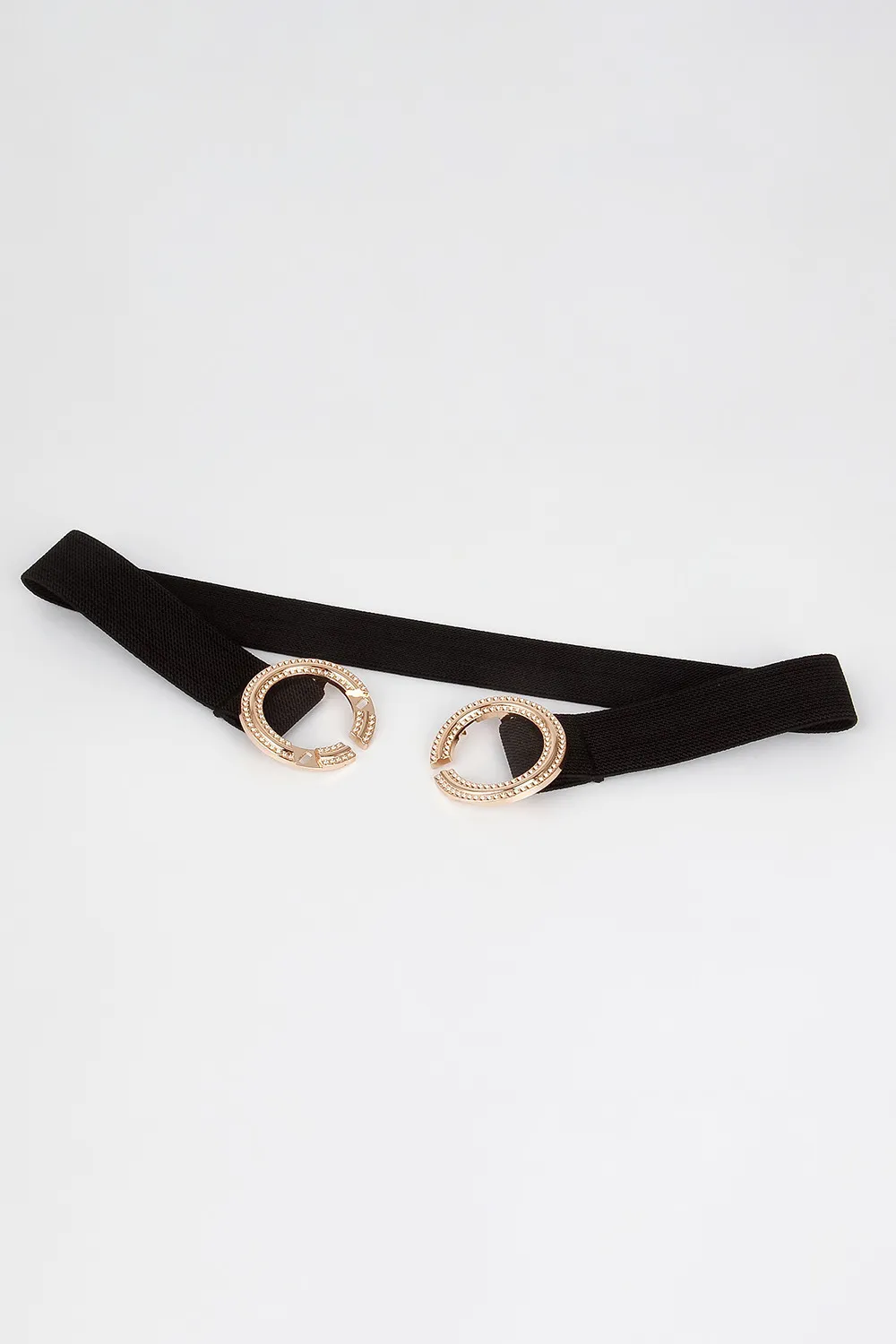 Double Hoop Buckle Elastic Belt, image 3