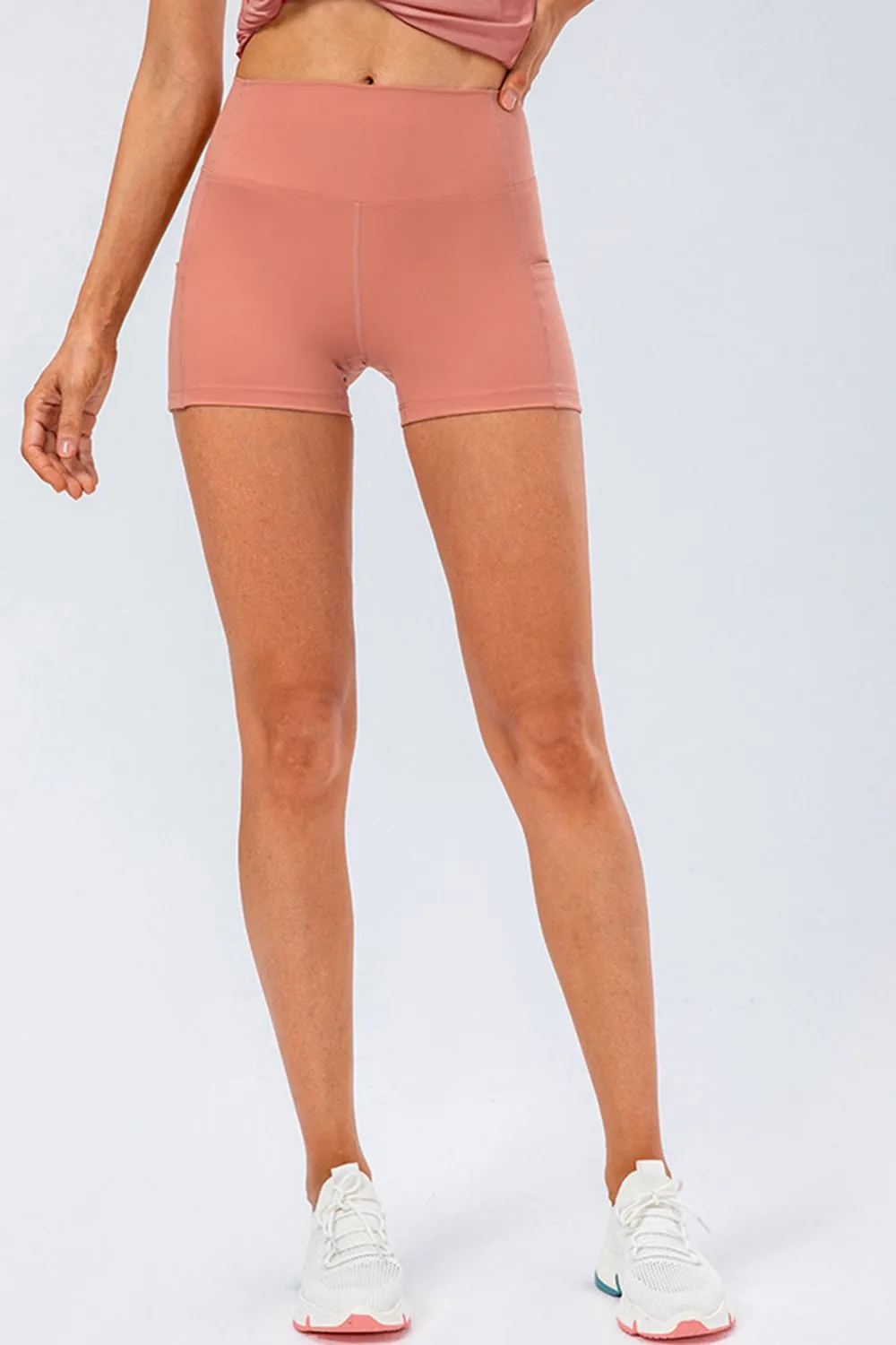 Slim Fit Wide Waistband Sports Shorts, image 2
