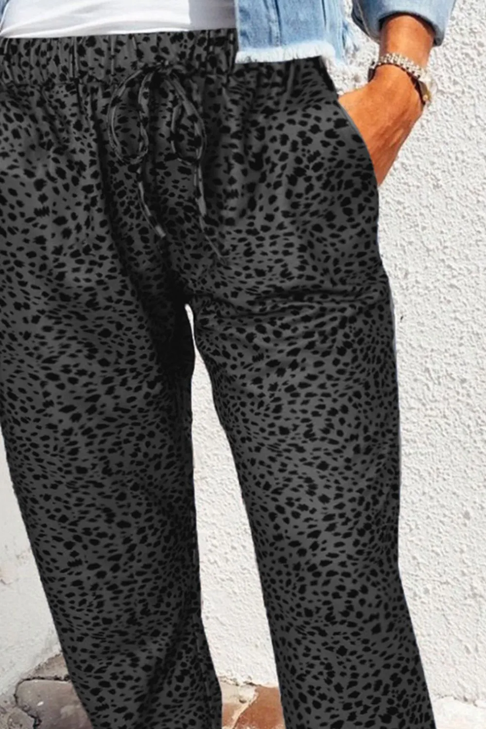 Leopard Print Joggers with Pockets, image 20