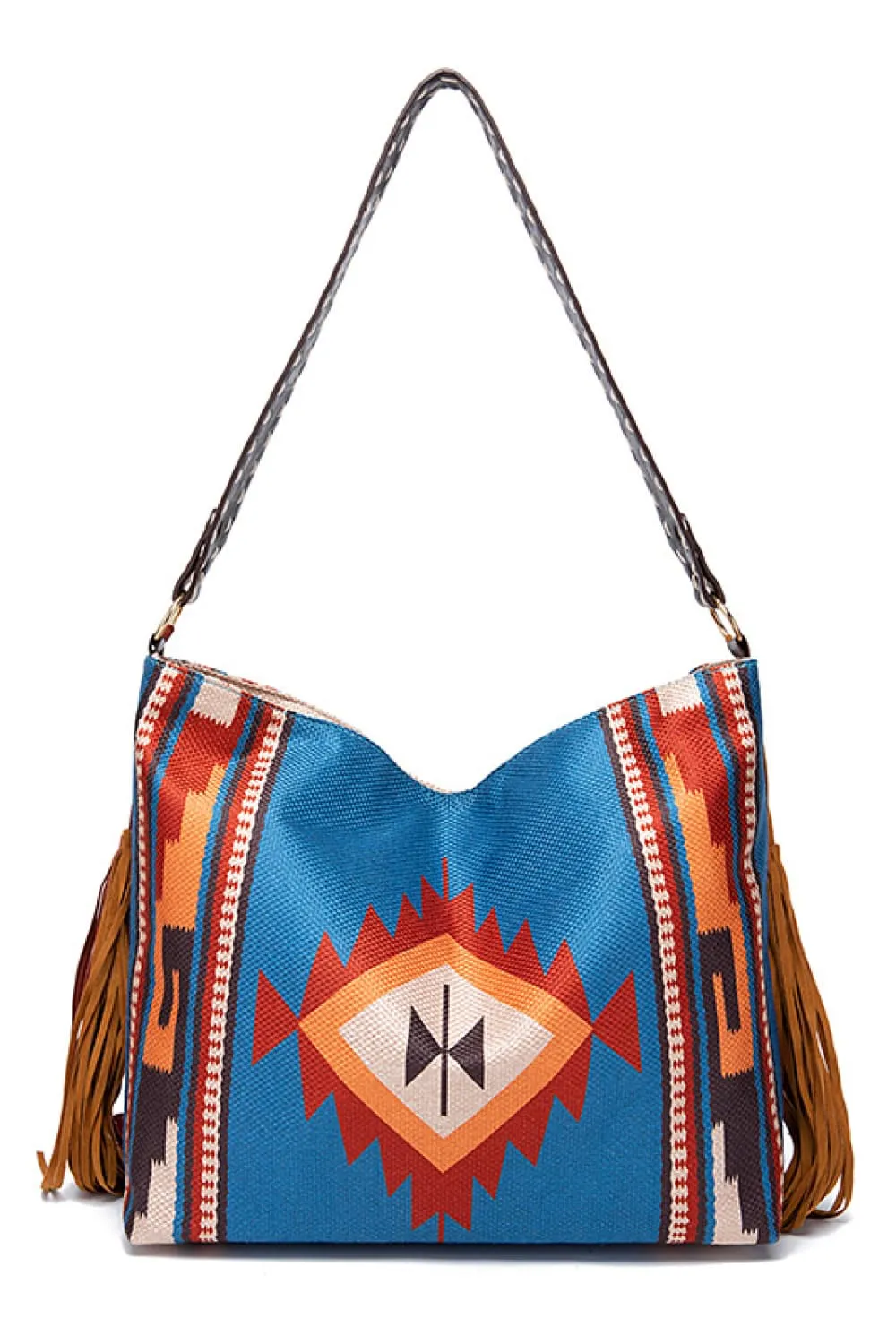 Geometric Canvas Tote Bag, image 6