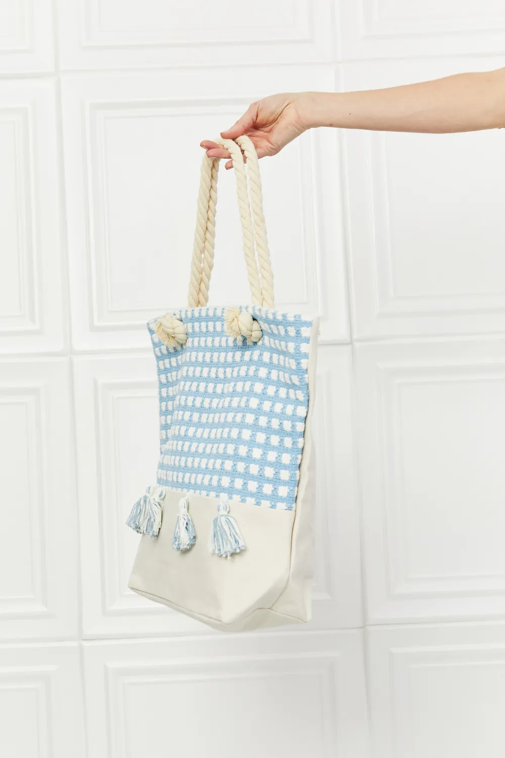 Picnic Date Tassel Tote Bag, image 7