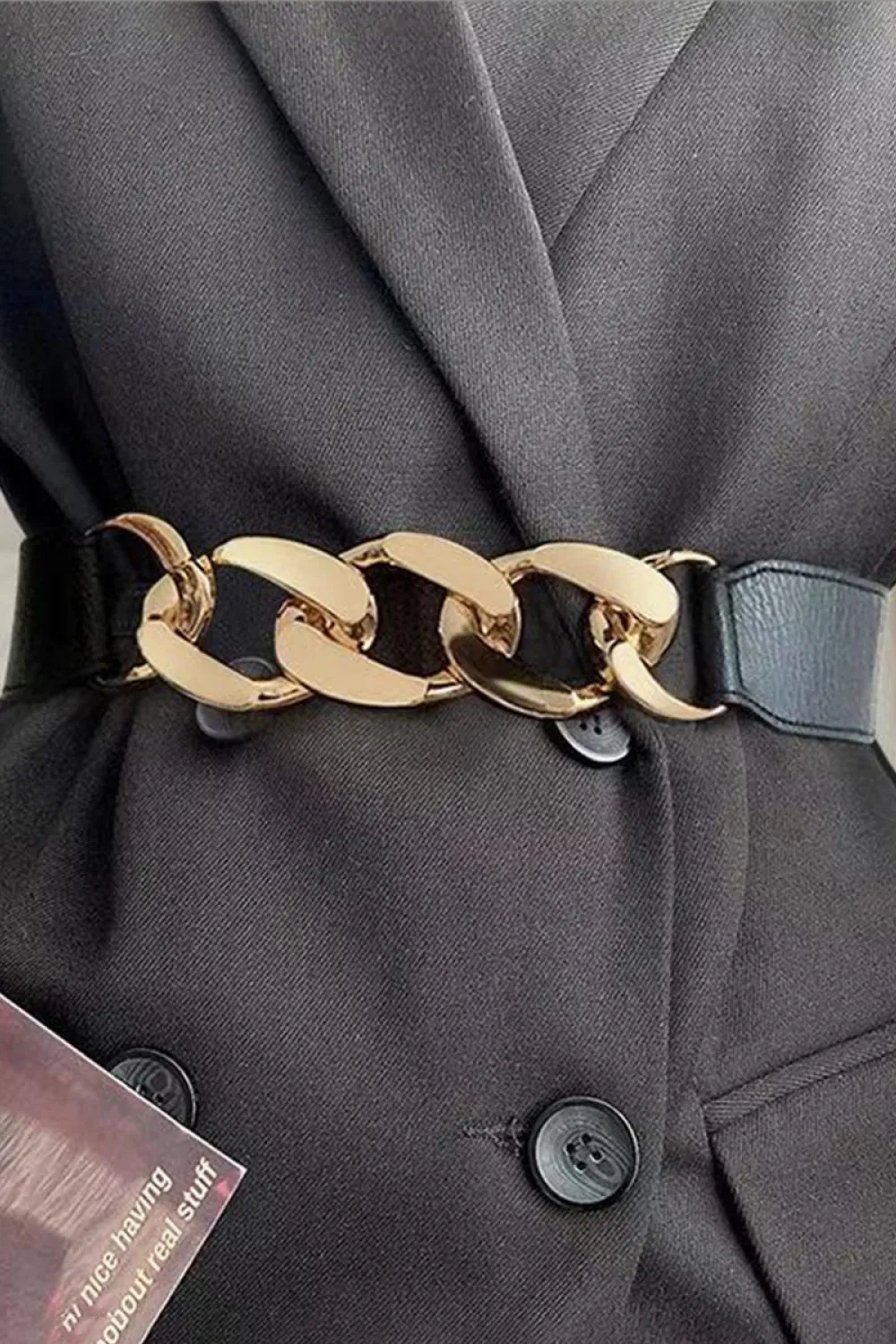 Chain Detail Elastic Belt, image 7