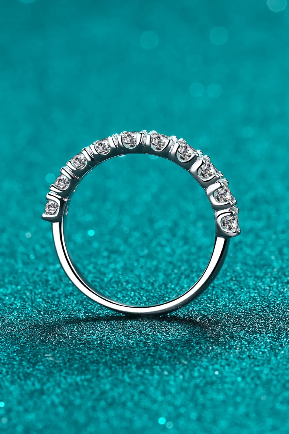 1 Carat Moissanite Half-Eternity Ring, image 4