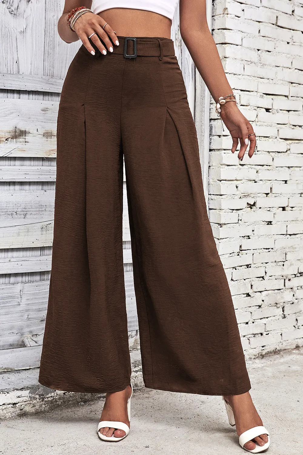 High Waisted Wide Leg Pants