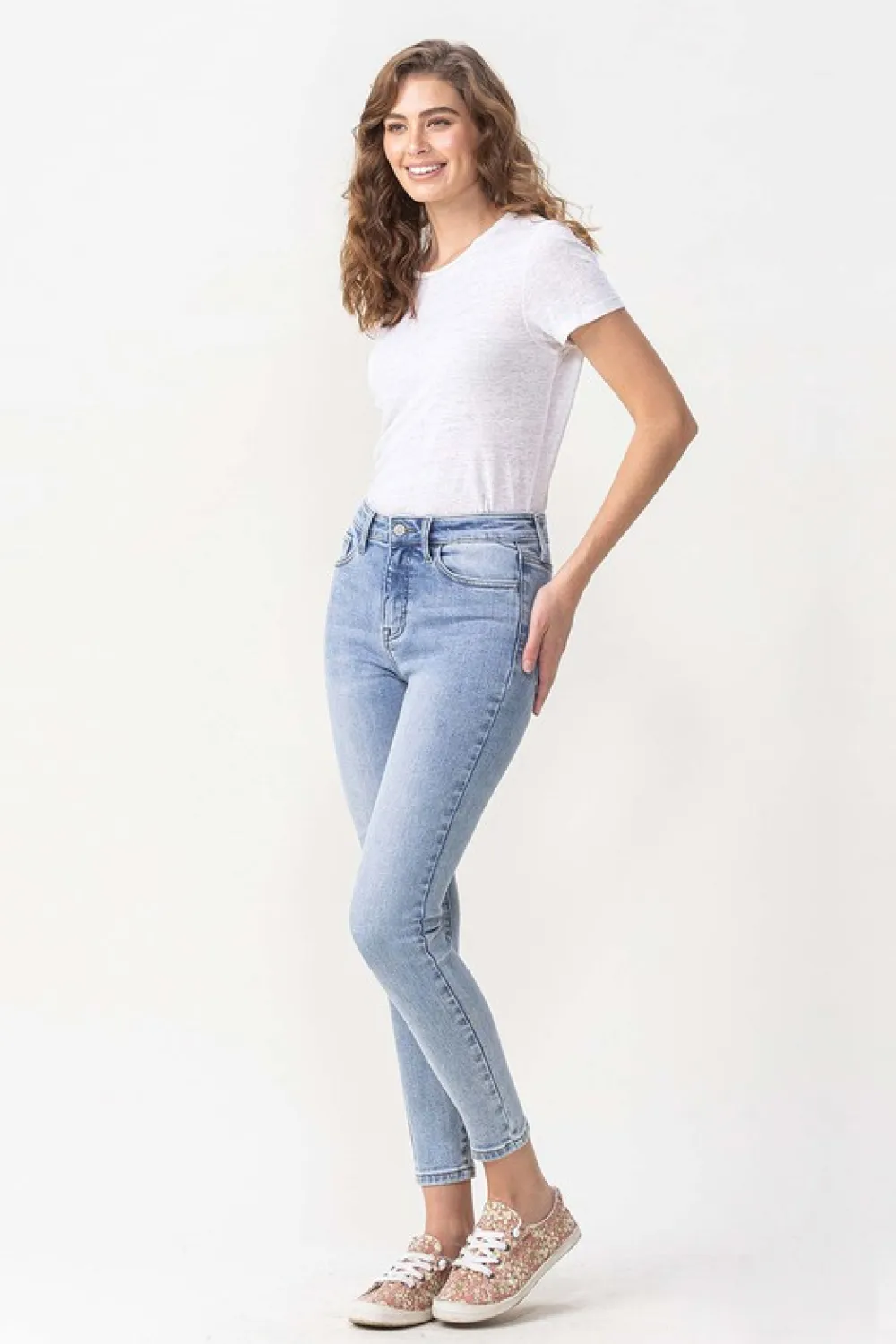 Full Size Talia High Rise Crop Skinny Jeans, image 3