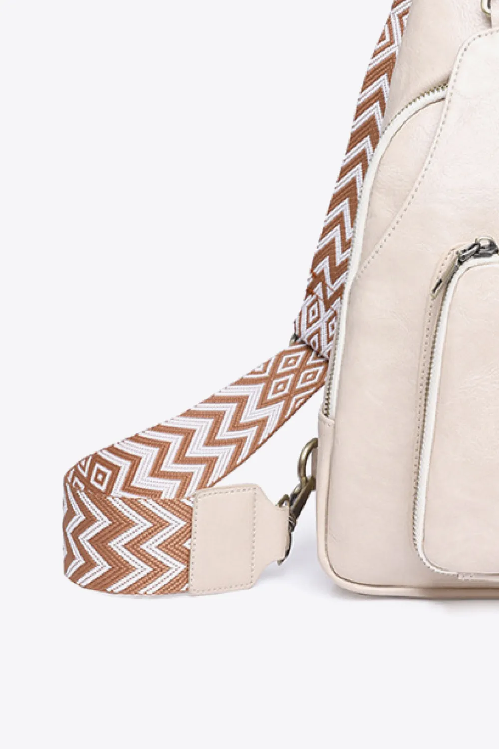 Take A Trip PU Leather Sling Bag, image 12