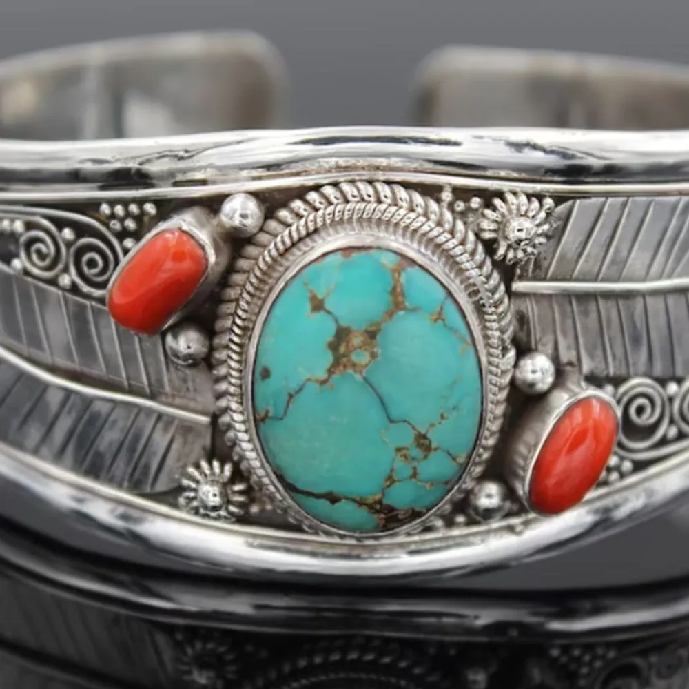 Turquoise Open Bracelet, image 4