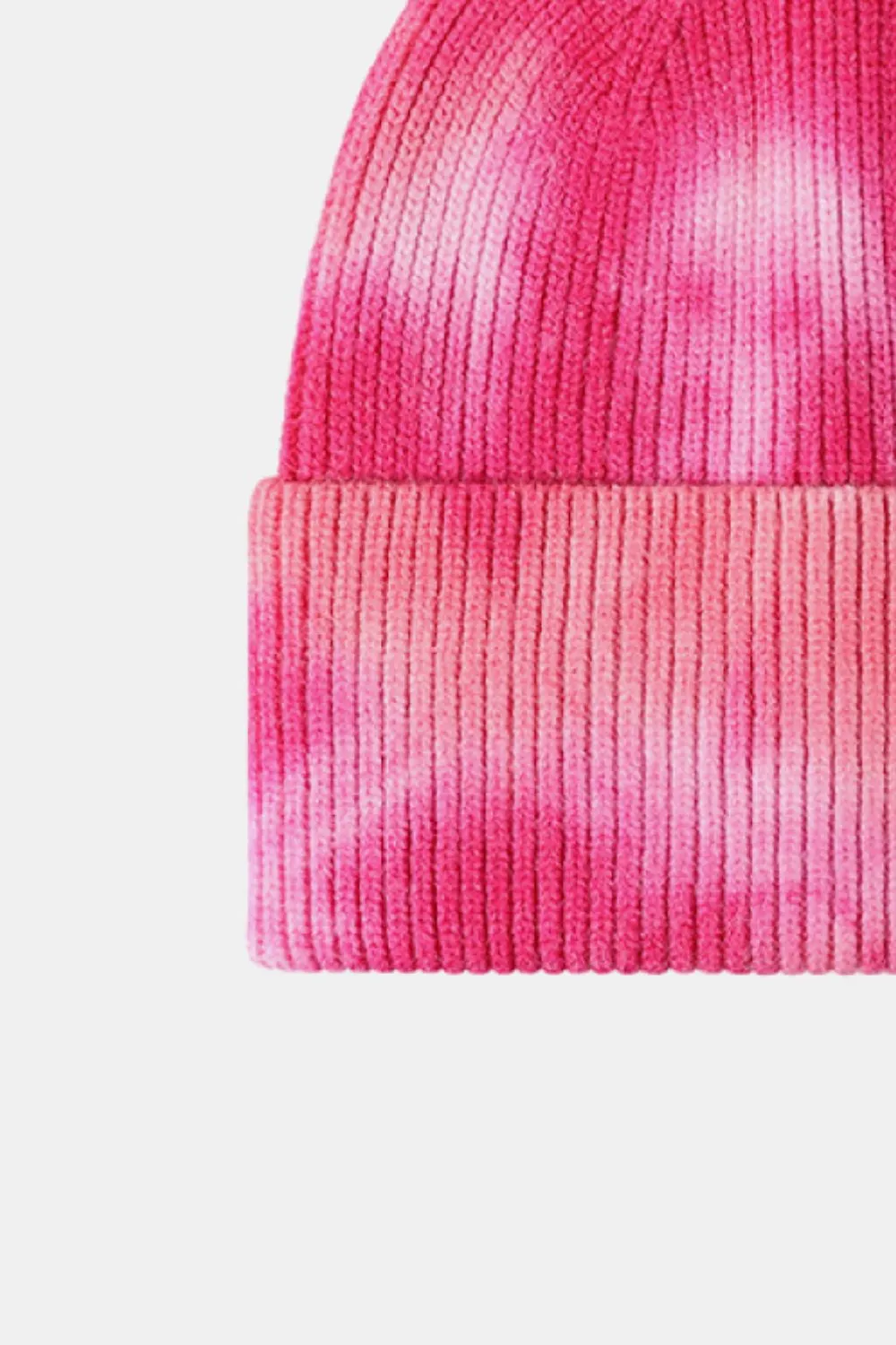 Tie-Dye Cuffed Rib-Knit Beanie Hat, image 14