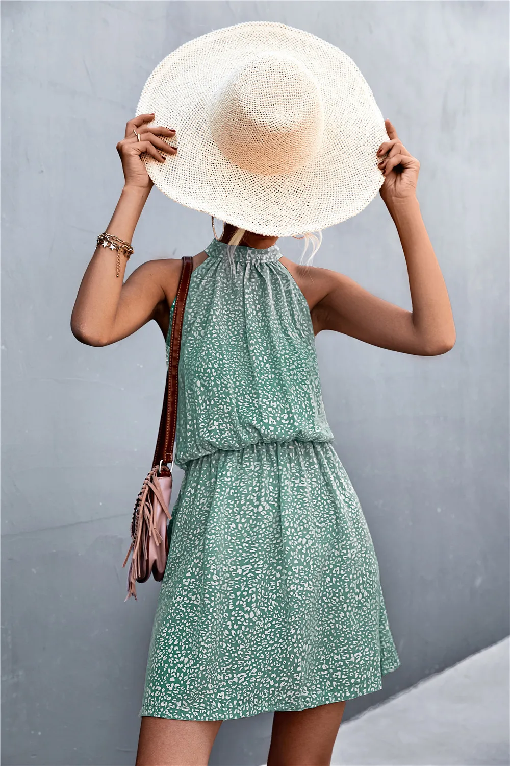 Floral Tied Sleeveless Mini Dress, image 15