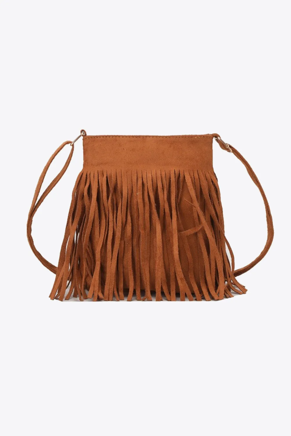 PU Leather Crossbody Bag with Fringe, image 5