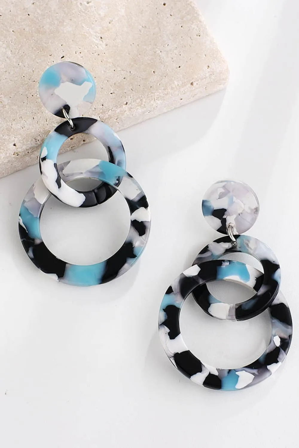 Acrylic Double-Hoop Earrings, image 9