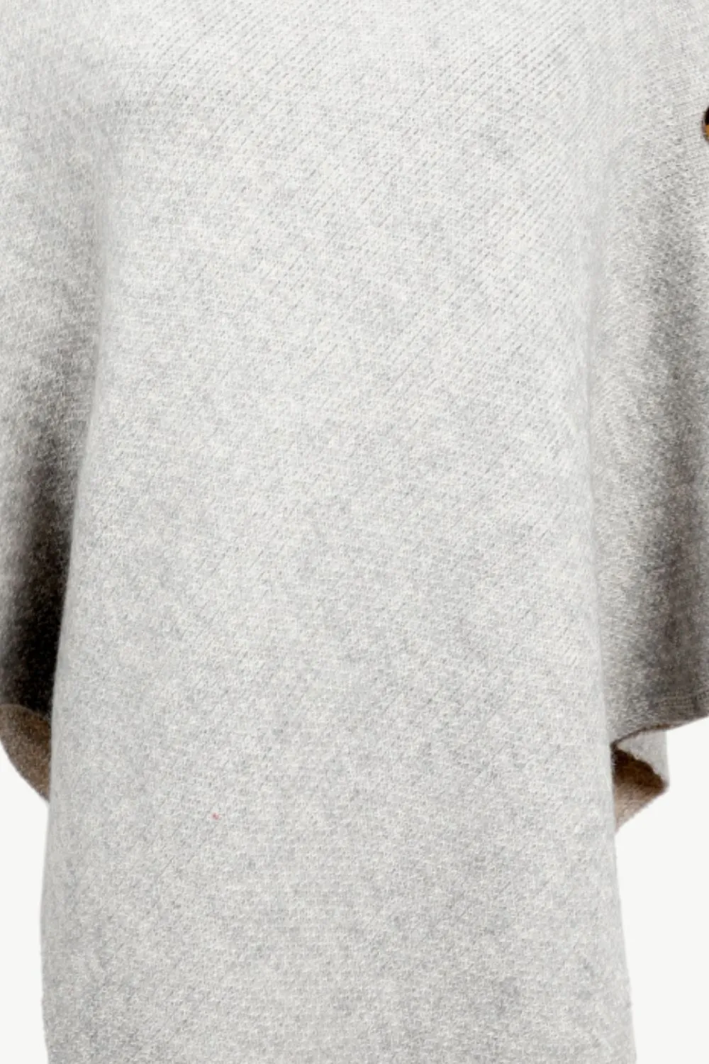 Turtleneck Buttoned Poncho, image 14