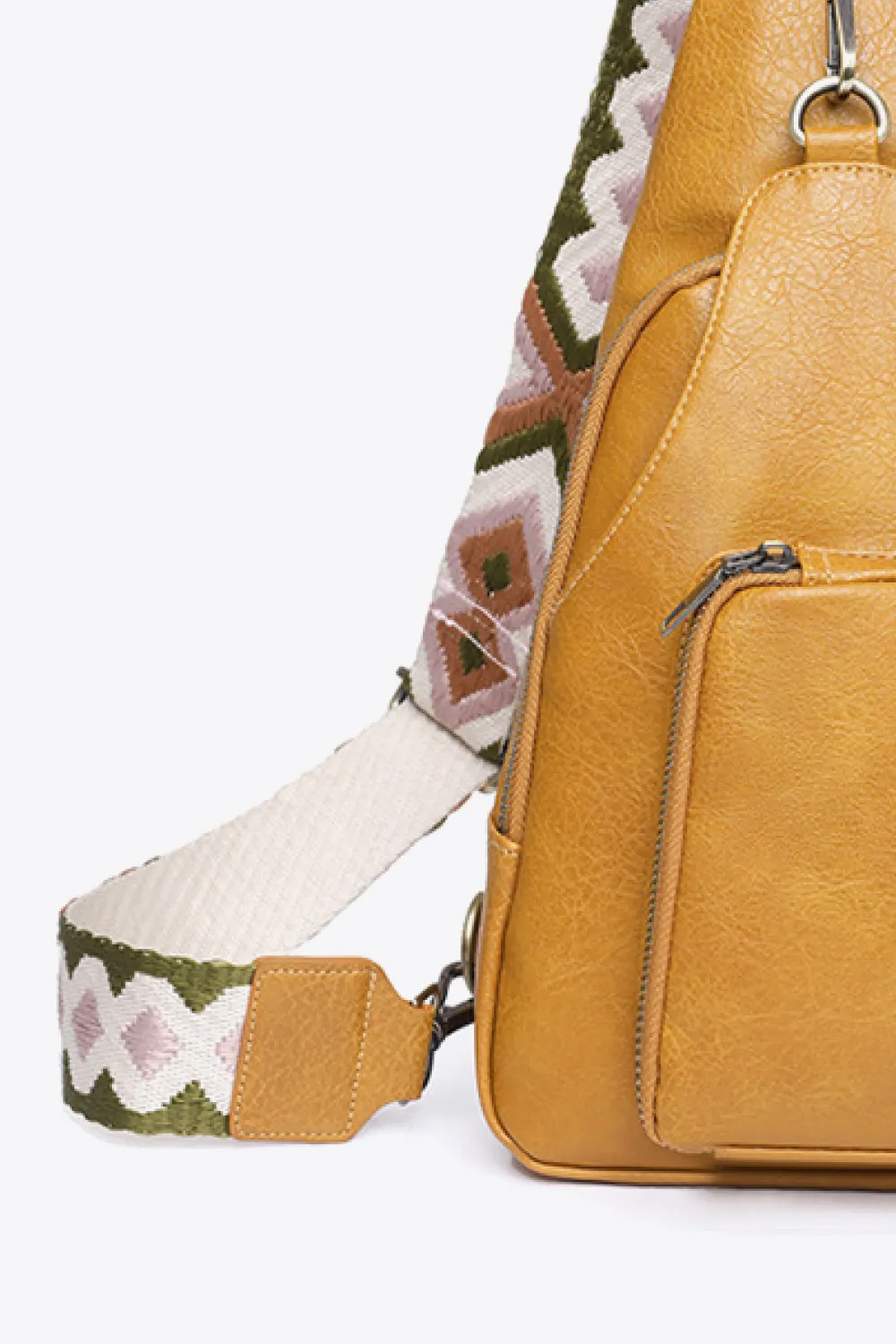 Take A Trip PU Leather Sling Bag, image 21