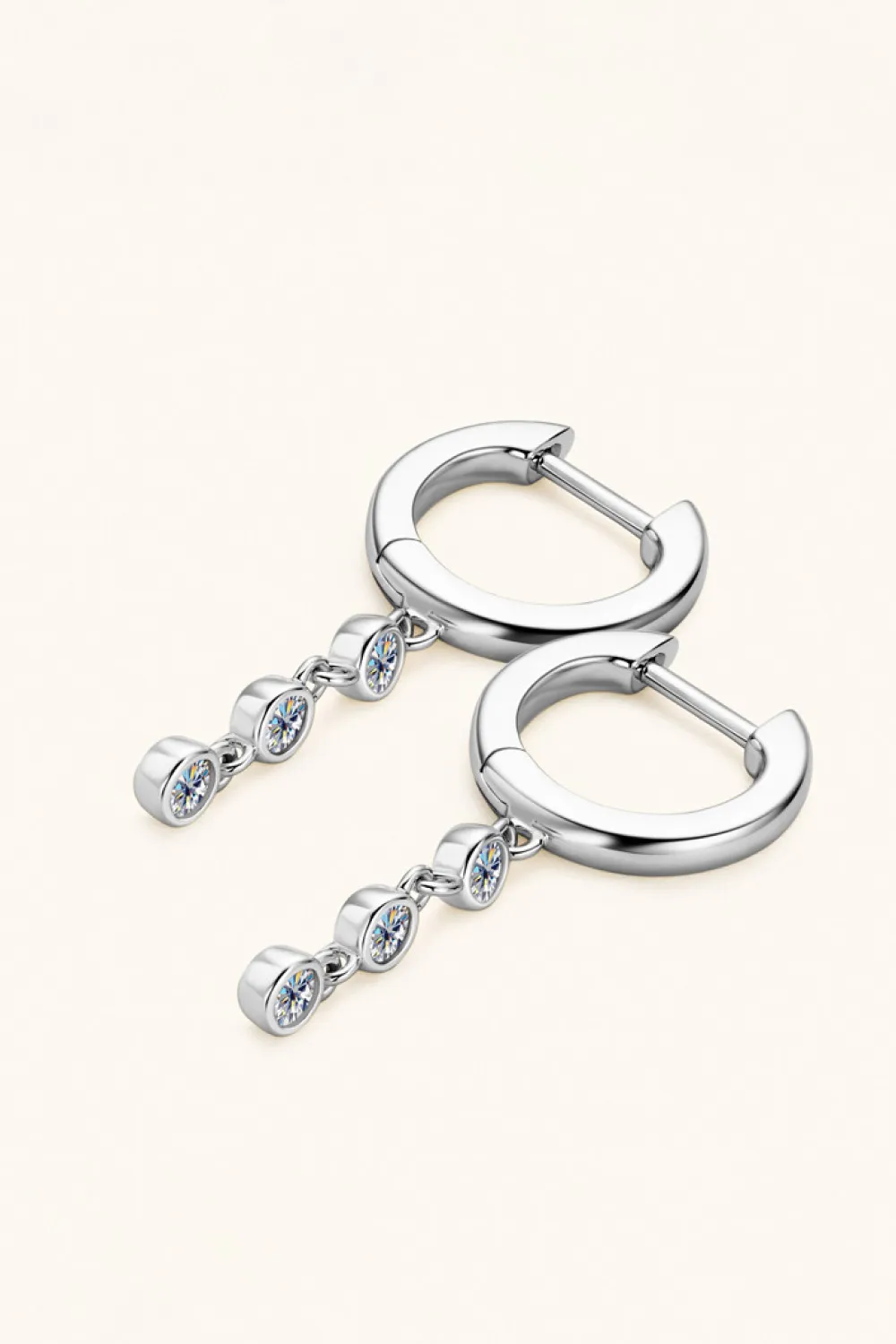 Moissanite Decor 925 Sterling Silver Earrings, image 7