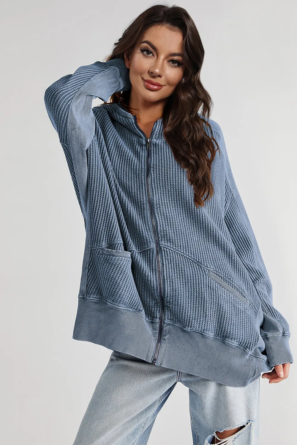 Zip-Up Long Sleeve Jacket, image 16
