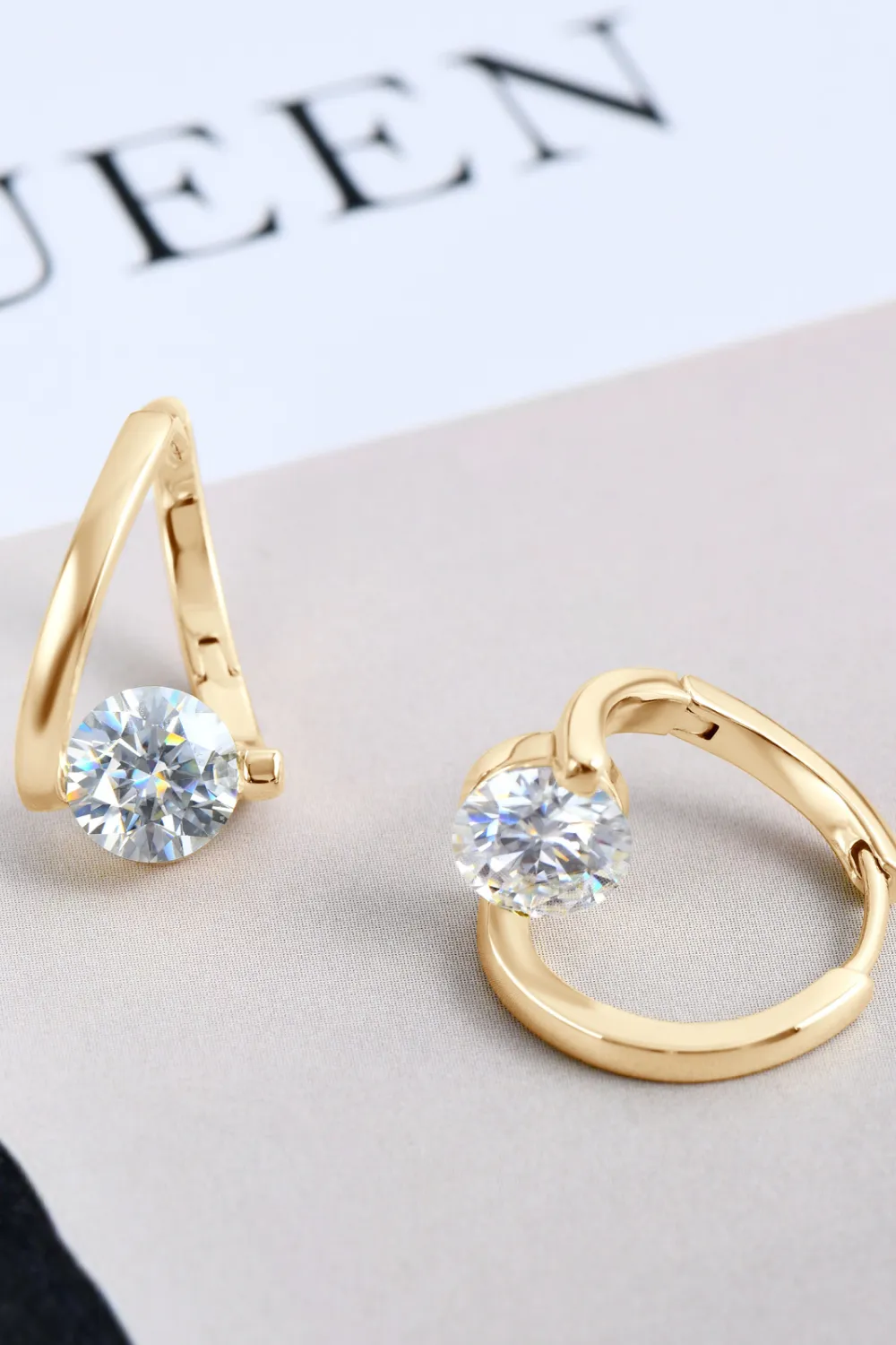 2 Carat Moissanite 925 Sterling Silver Heart Earrings, image 7