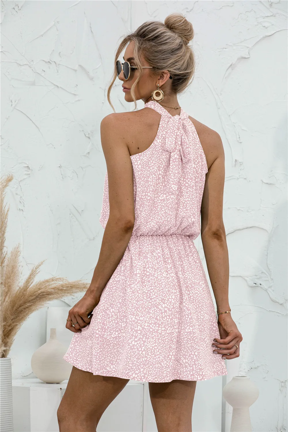 Floral Tied Sleeveless Mini Dress, image 16