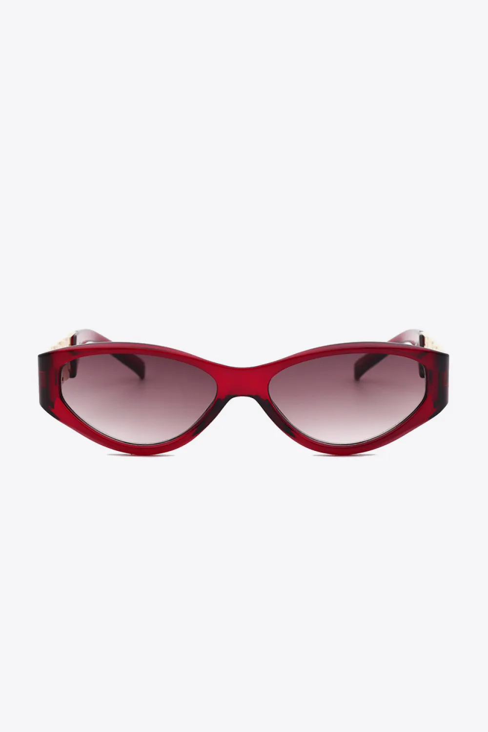 Chain Detail Temple Cat Eye Sunglasses, image 8