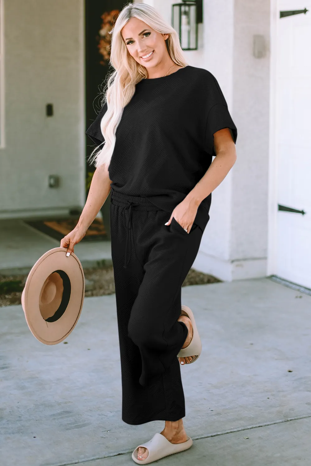 Short Sleeve Top and Pants Set, image 36