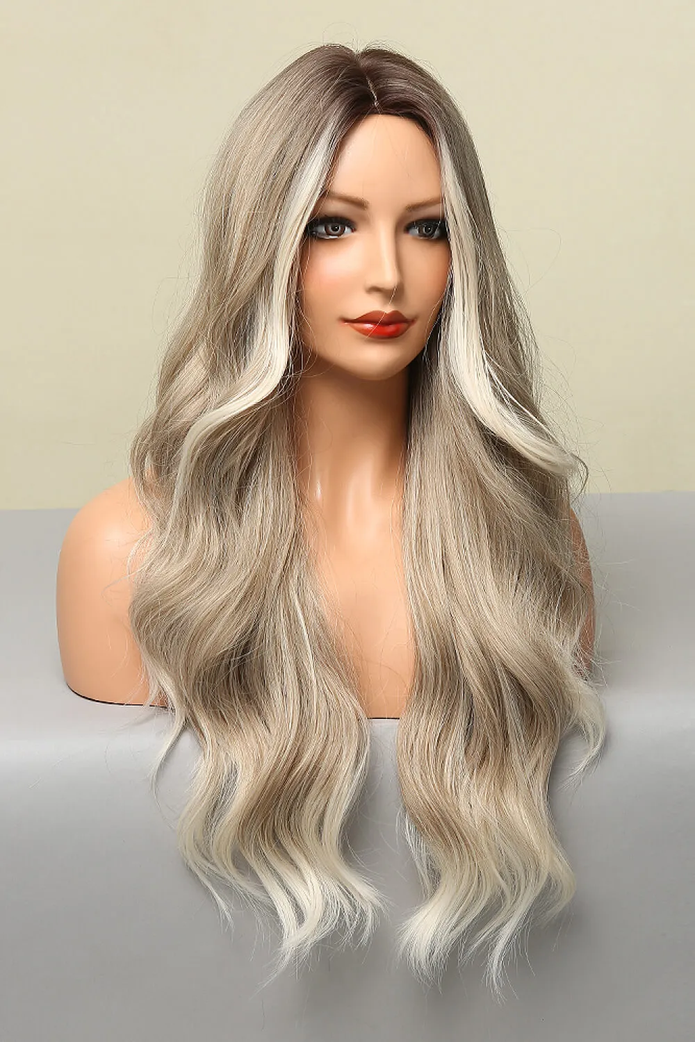 Full Machine Made Long Wave Wigs 26'', image 8