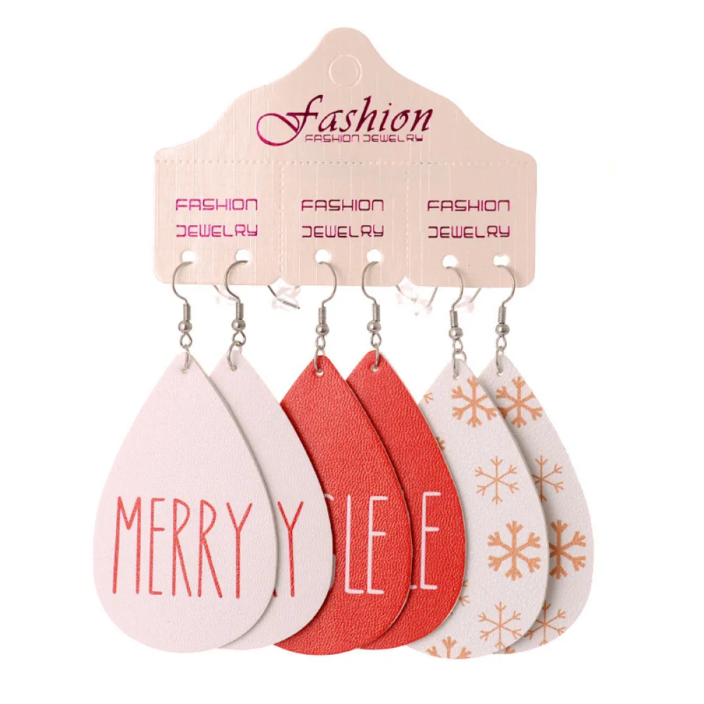 Christmas PU Earrings Set, image 4