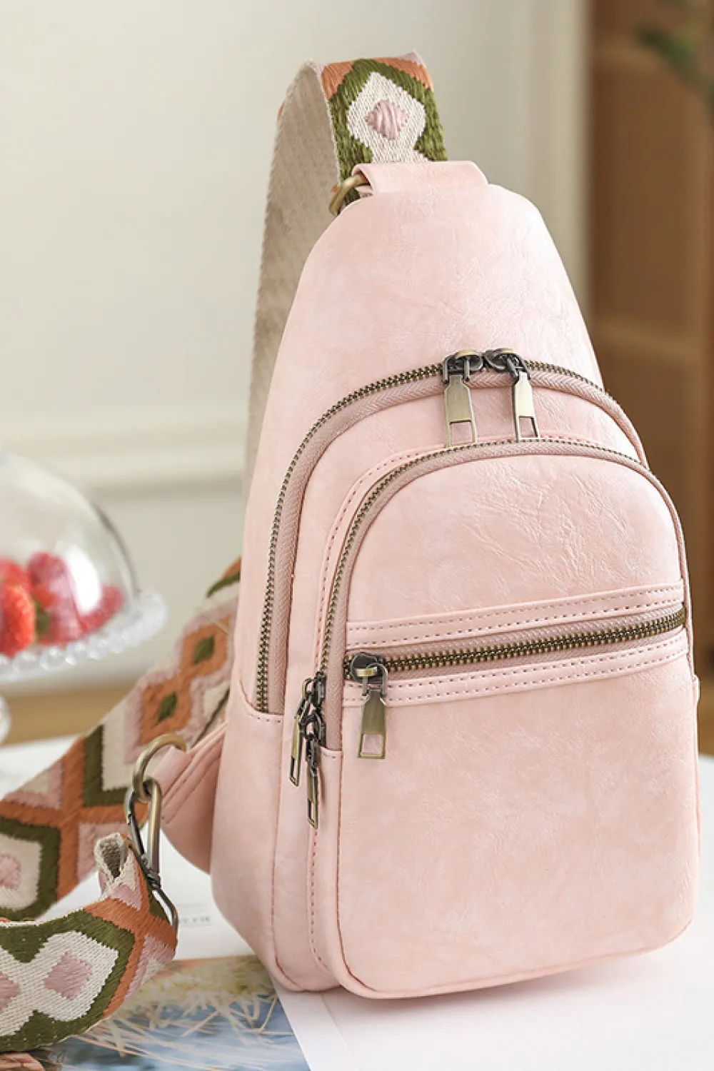 It's Your Time PU Leather Sling Bag, image 6