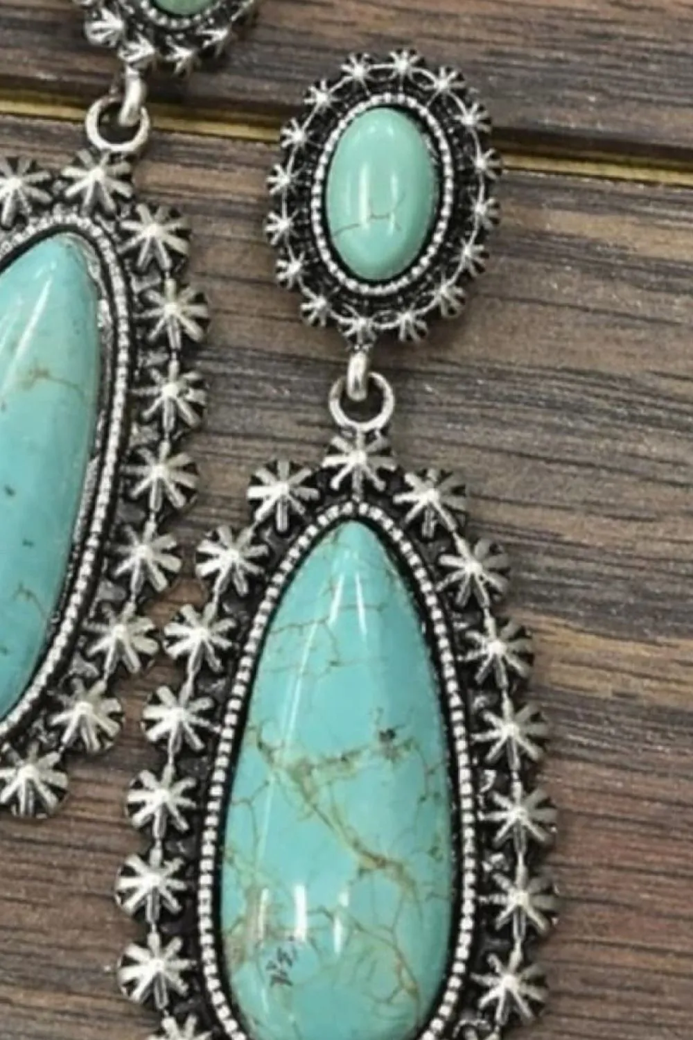Artificial Turquoise Earrings, image 3