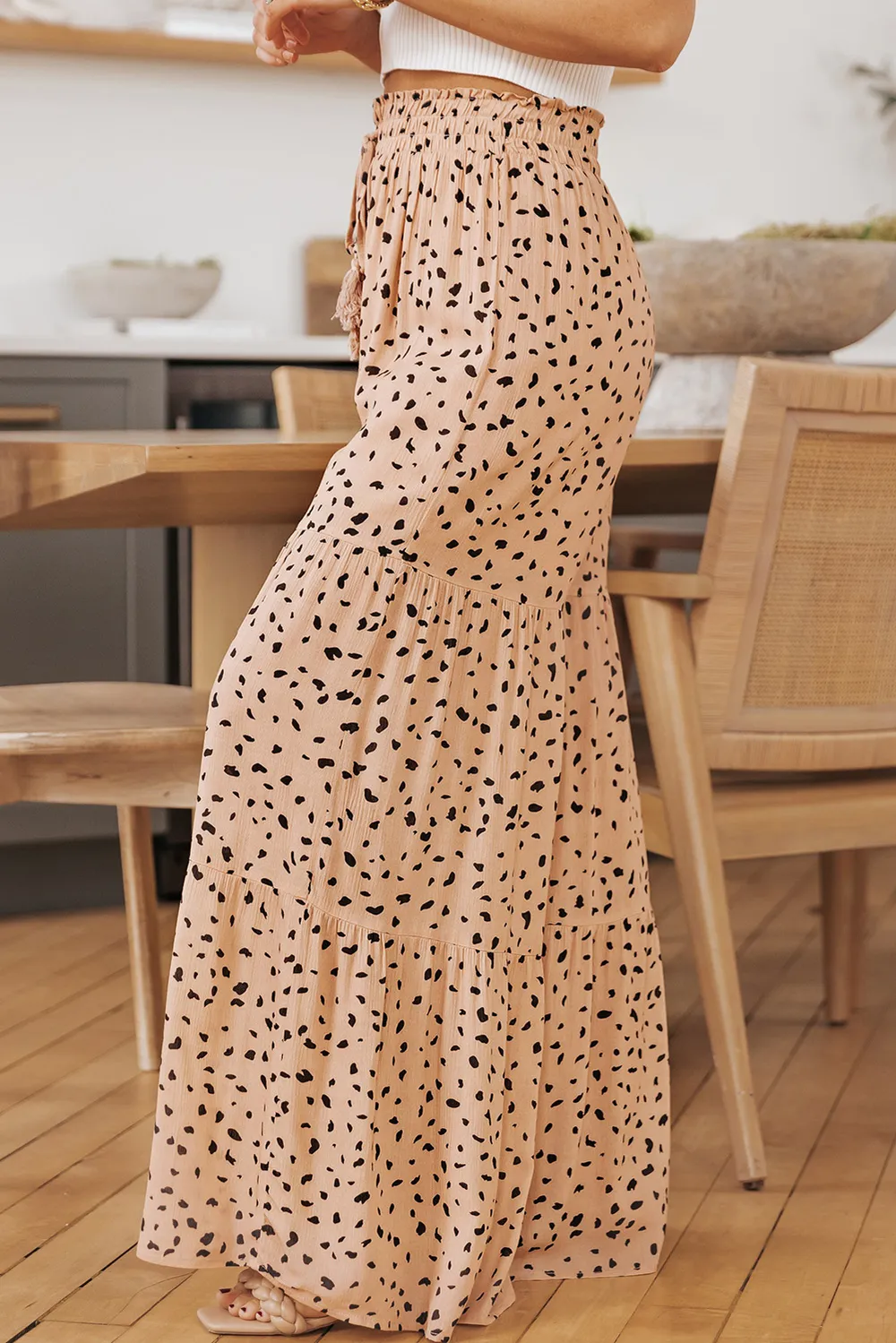 Printed Wide Tiered Pants, image 5