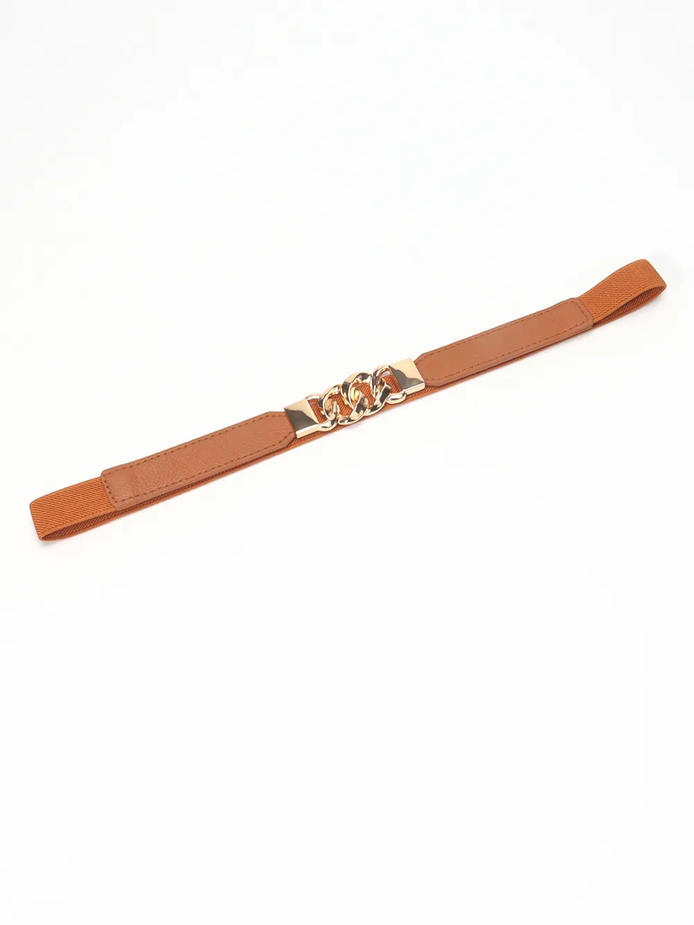Zinc Alloy Buckle Elastic PU Belt, image 32
