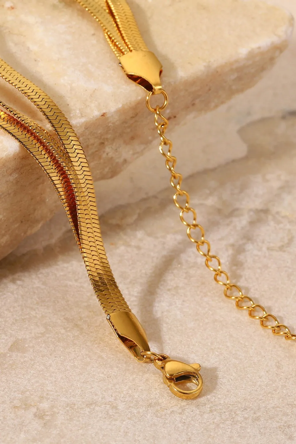 Triple-Layered Snake Chain Bracelet, image 7