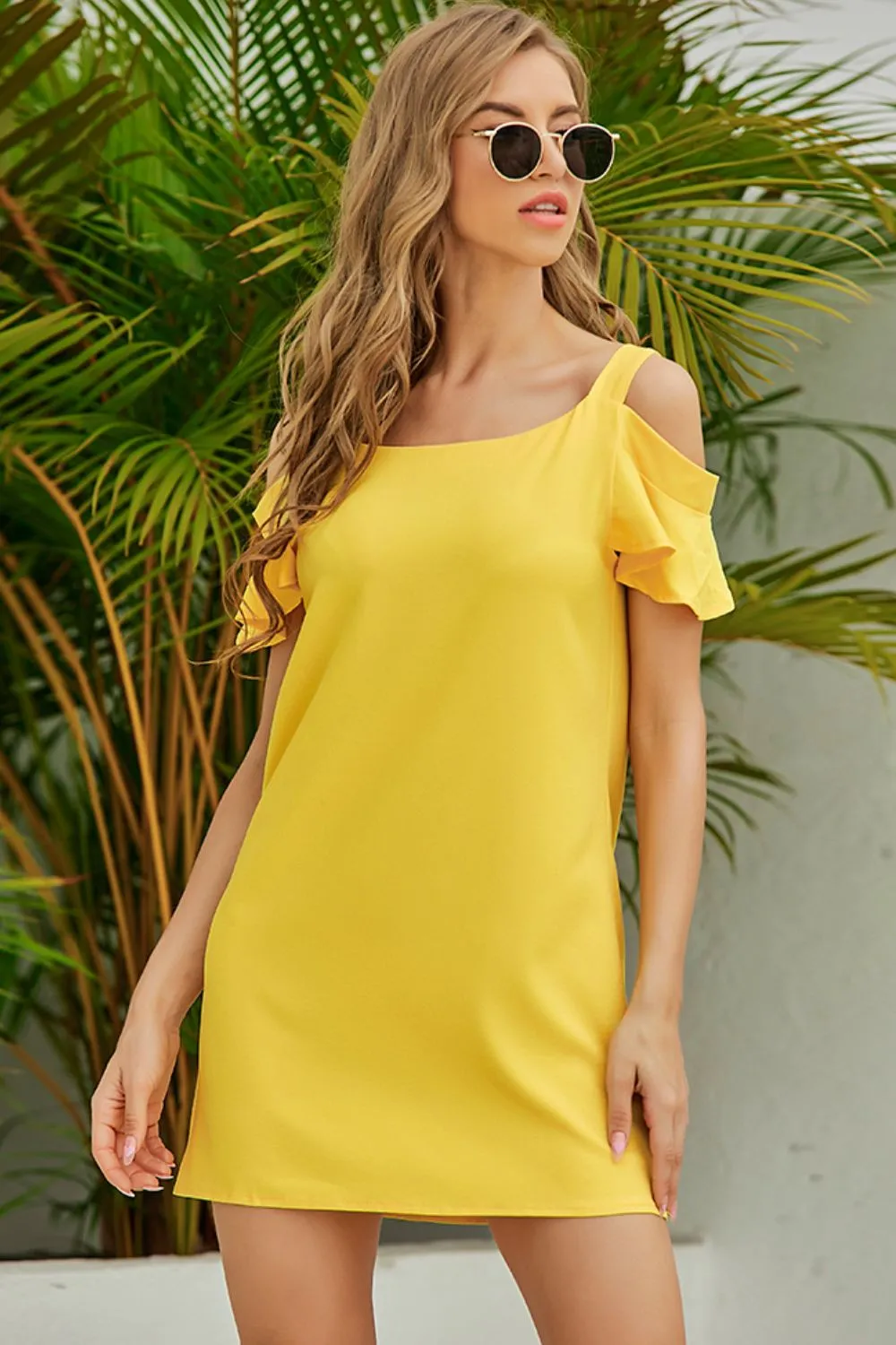Cold-Shoulder Mini Dress, image 6