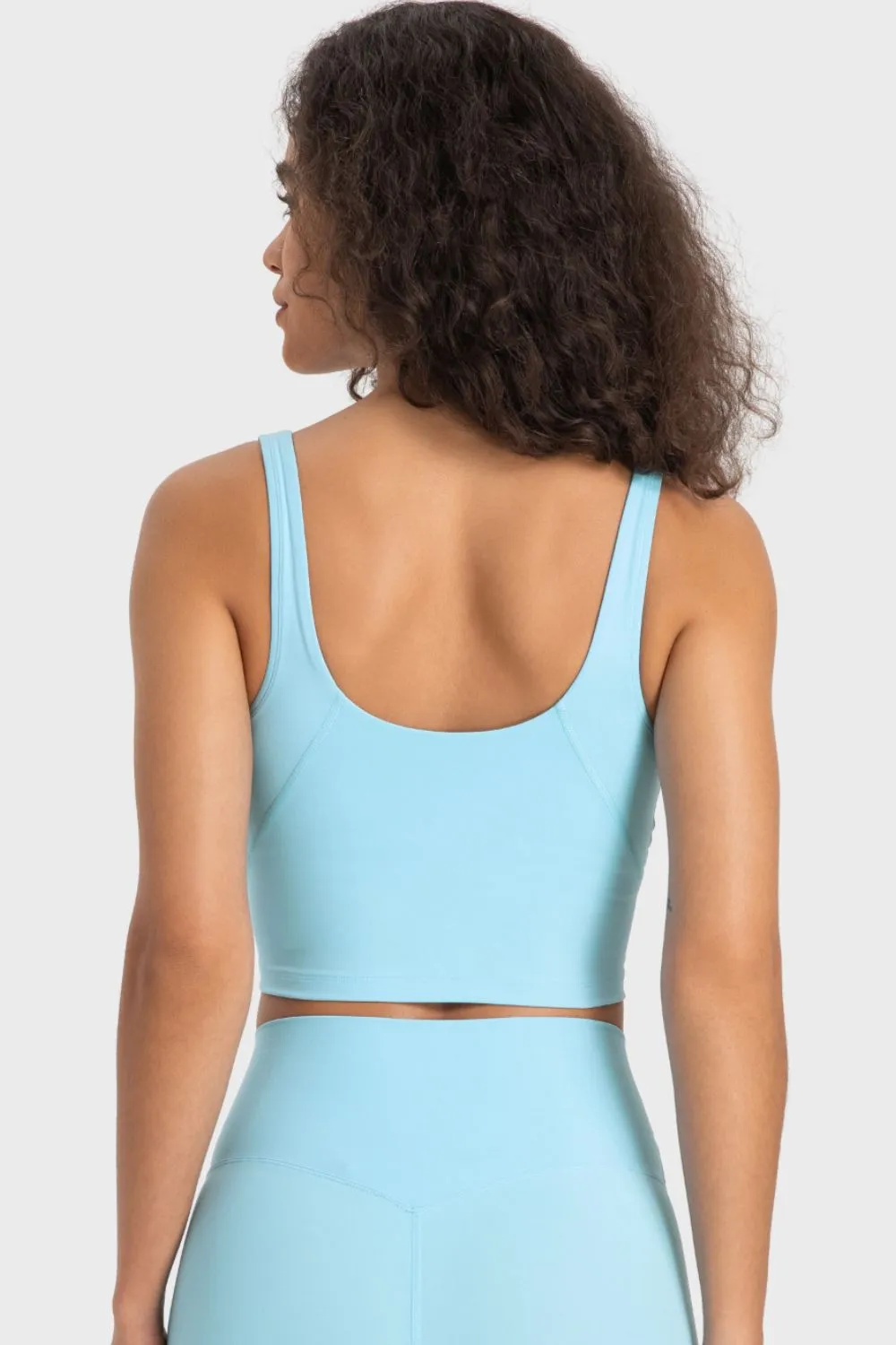 Deep V-Neck Crop Sports Bra, image 34