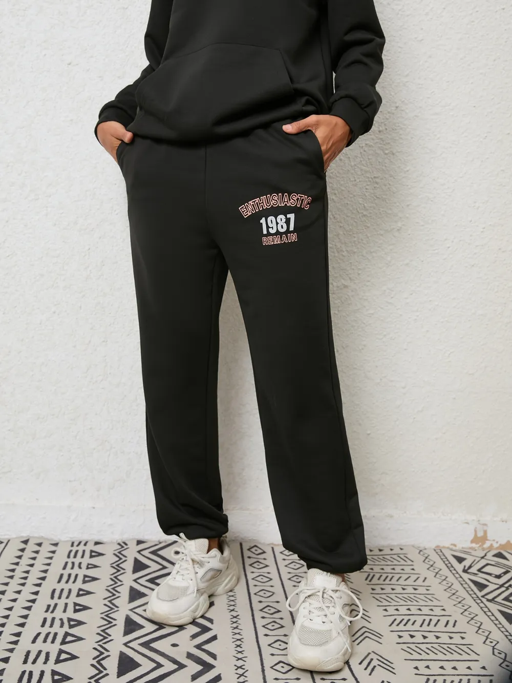 Graphic Hoodie and Sweatpants Set, image 5