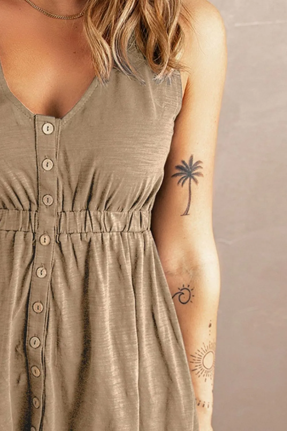 Sleeveless Button Down Mini Magic Dress, image 30