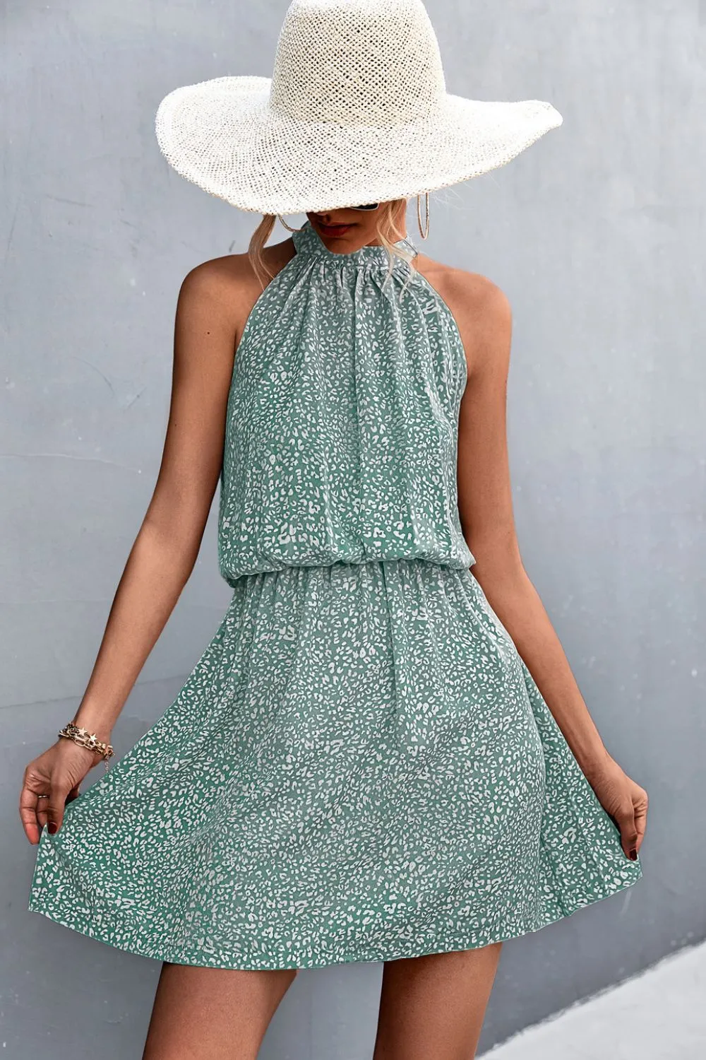Floral Tied Sleeveless Mini Dress, image 17