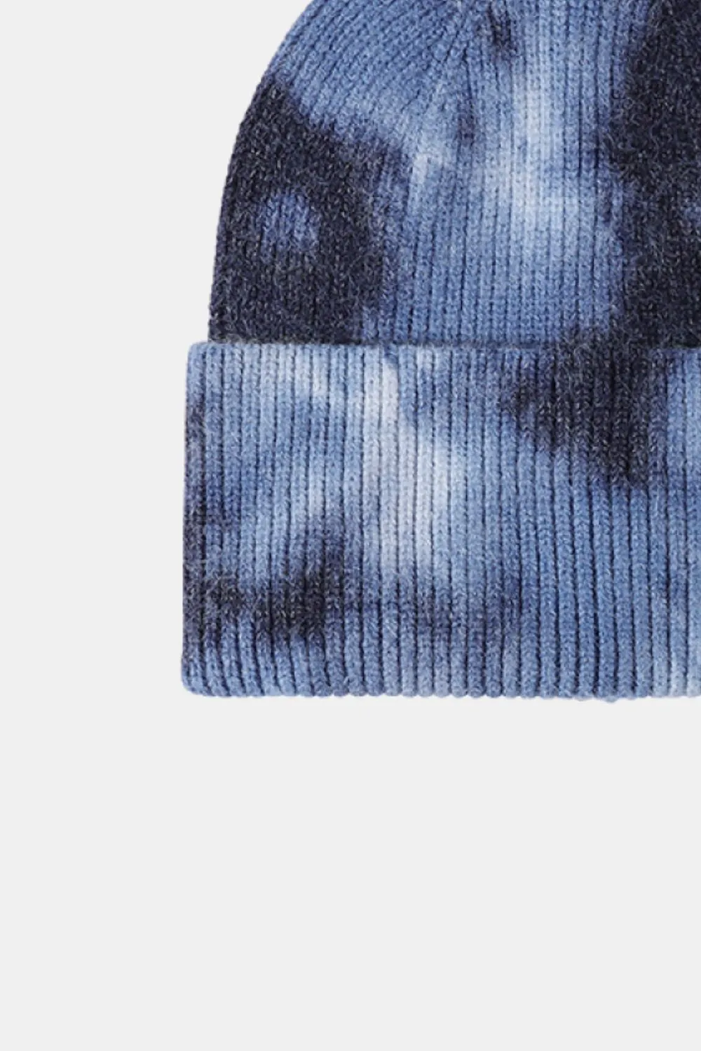 Tie-Dye Cuffed Rib-Knit Beanie Hat, image 31