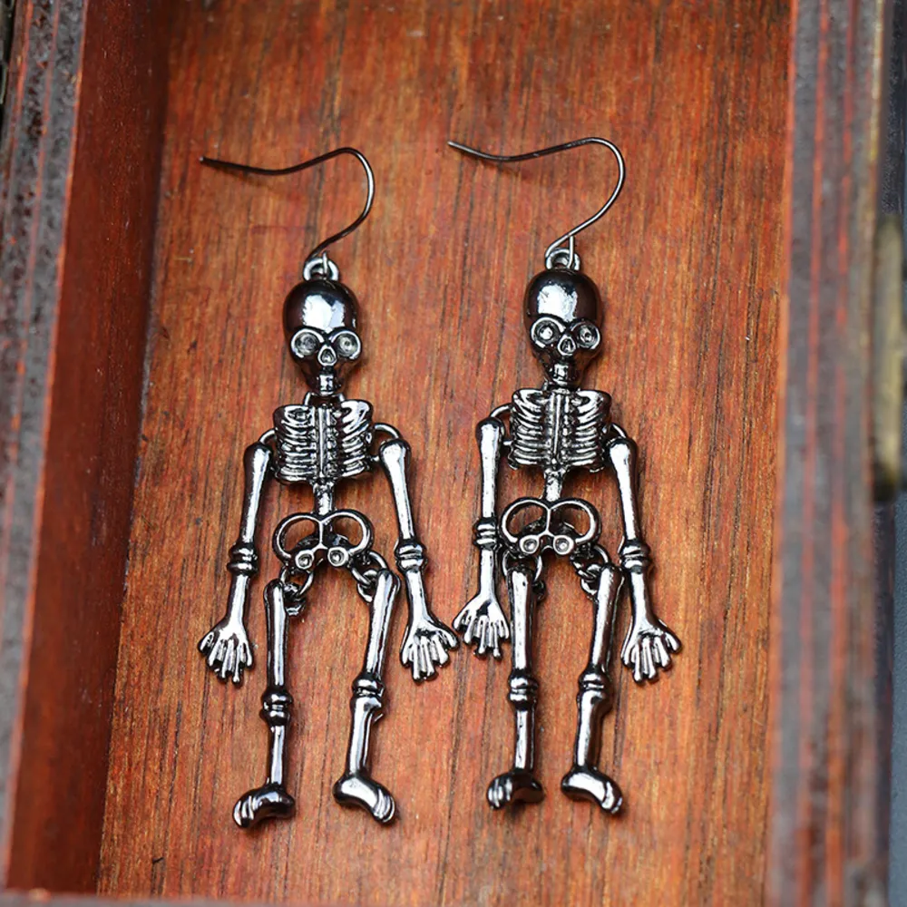Skeleton Alloy Earrings, image 9