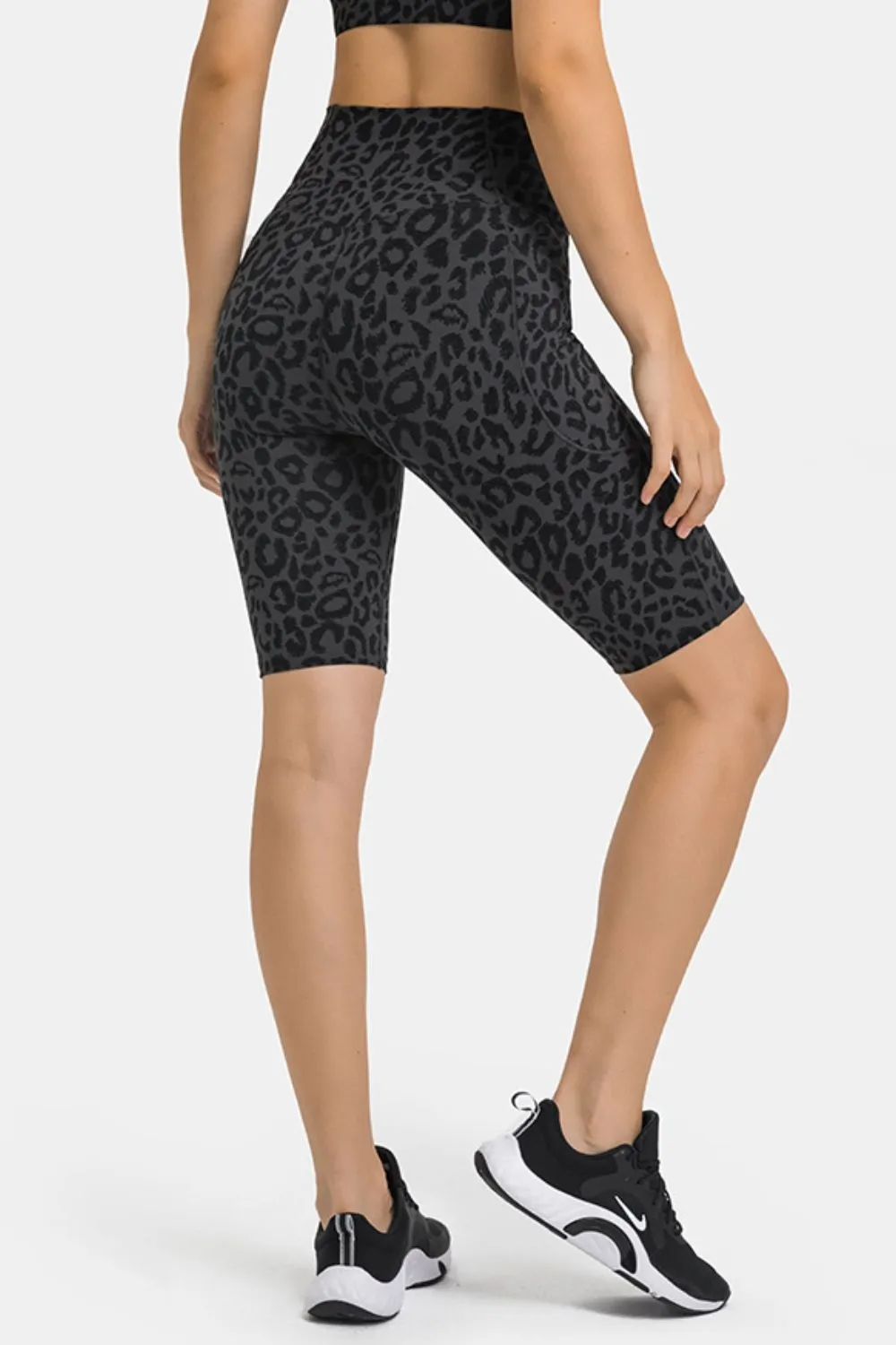 High Waist Biker Shorts with Pockets, image 16