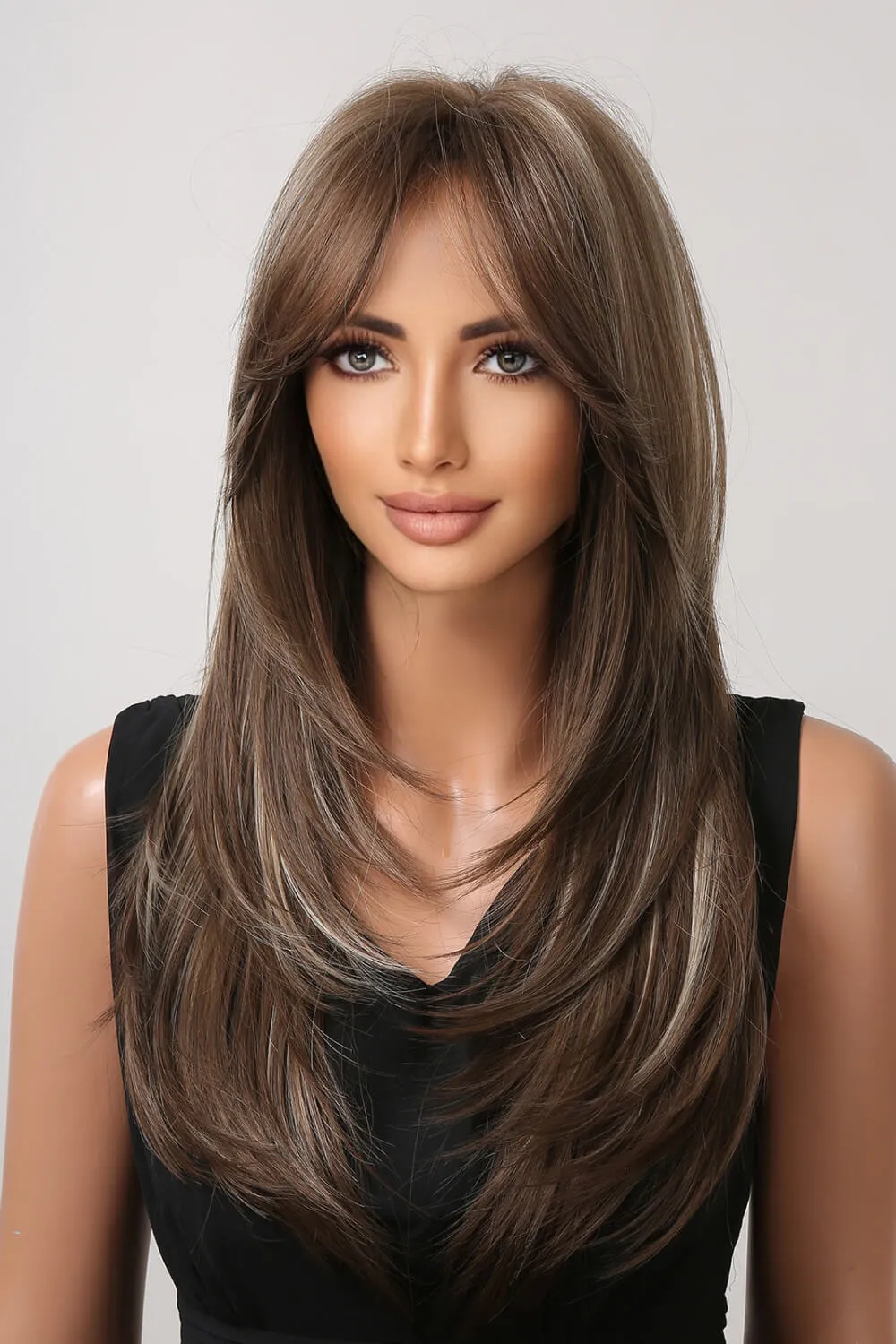 13*1" Full-Machine Wigs Synthetic Long Straight 22", image 4