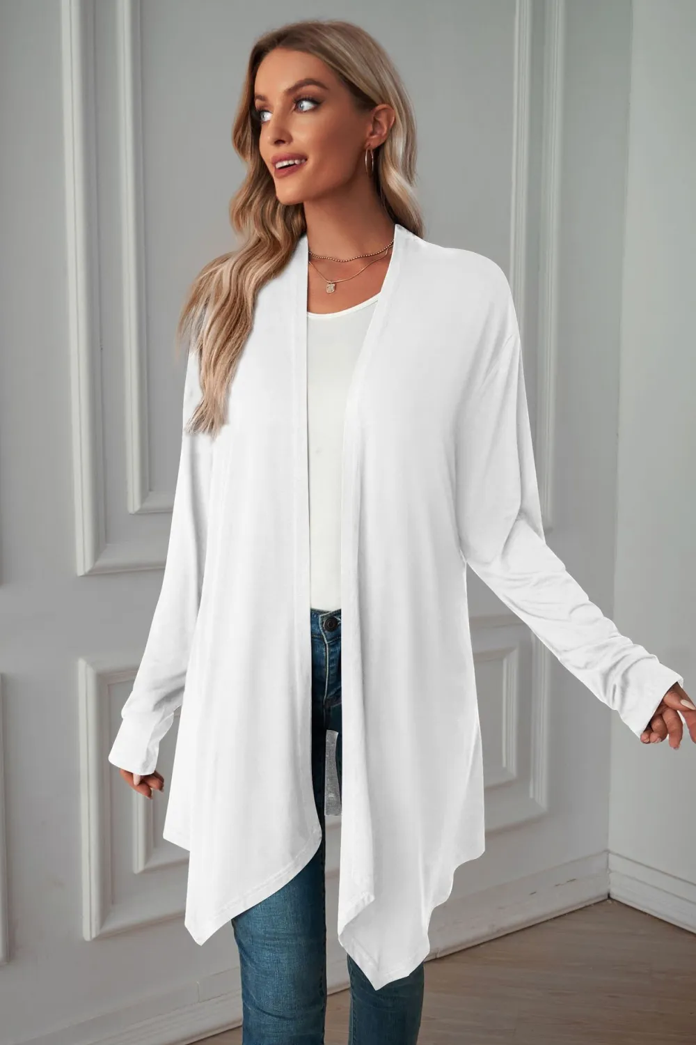 Open Front Long Sleeve Cardigan, image 8