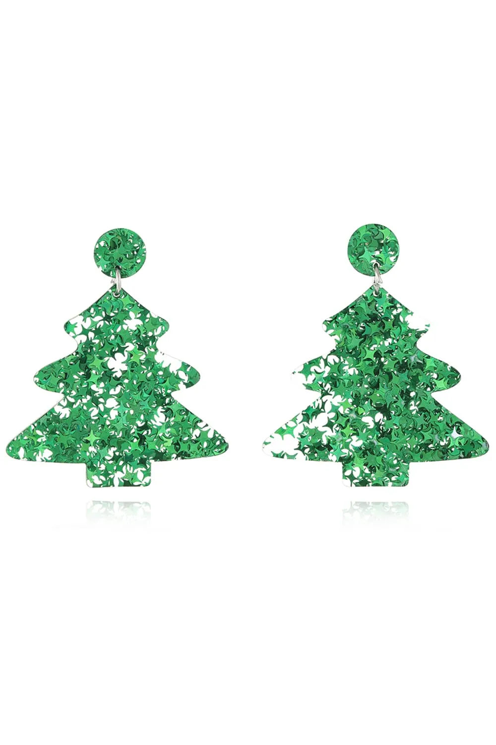 Christmas Tree Acrylic Earrings, image 9
