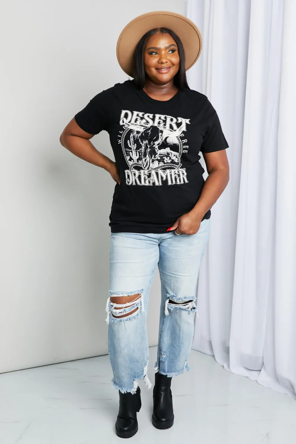 Full Size DESERT DREAMER Graphic Tee, image 4