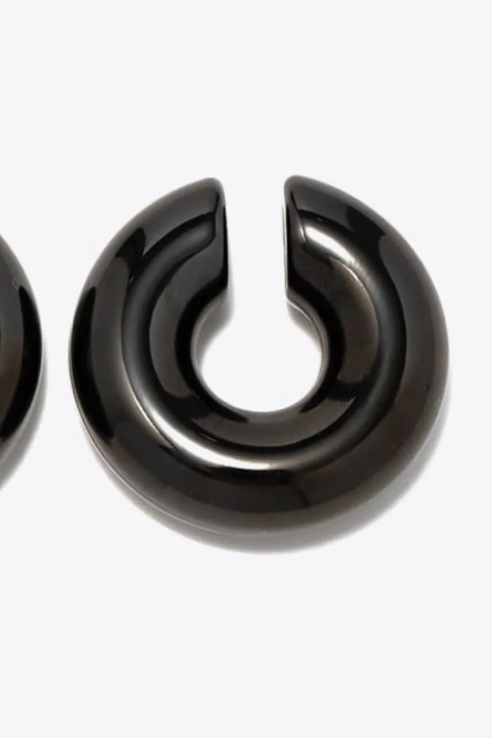 Stainless Steel Cuff Earrings, image 3